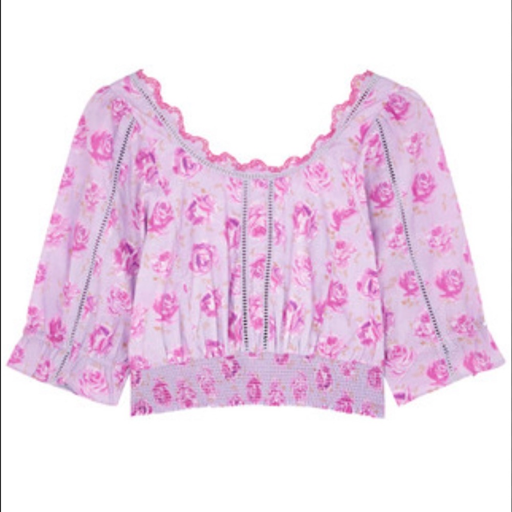 LoveShackFancy Floral Top